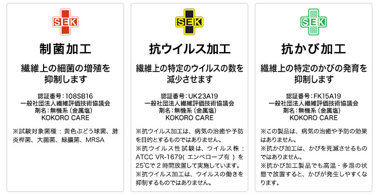 ミズノ抗ウイルス商品SEK