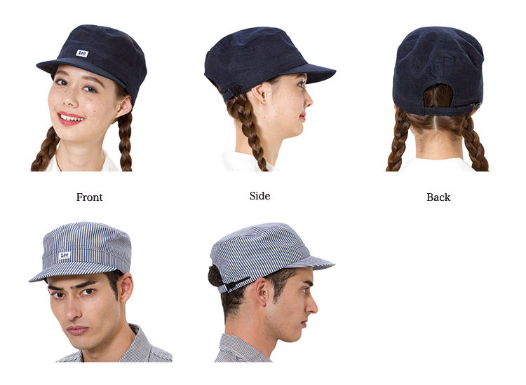 Leeワークキャップ着用画像