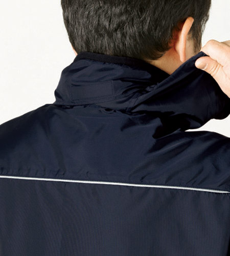 襟裏フード付き