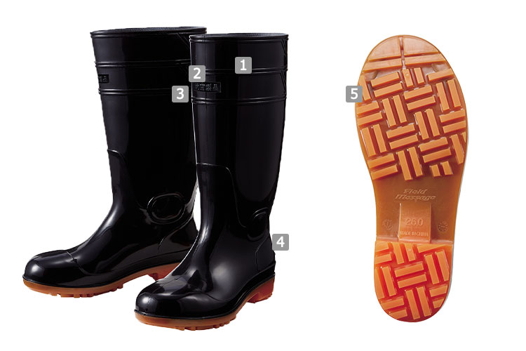 安全長靴(01-S3208)の商品詳細