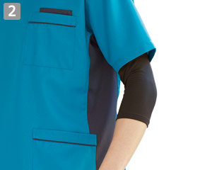 七分袖インナーTシャツ(01-WH90029)の商品詳細「七分袖」