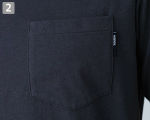 ドライハニカムショートスリーブTシャツ(08-2165)の商品詳細「左胸ポケット」