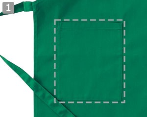 イベントエプロン/胸当て(20-47228)の商品詳細「右腰ポケット」
