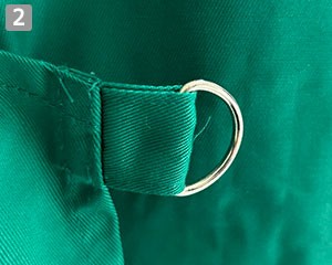 イベントエプロン/胸当て(20-47228)の商品詳細「Dカン付き」
