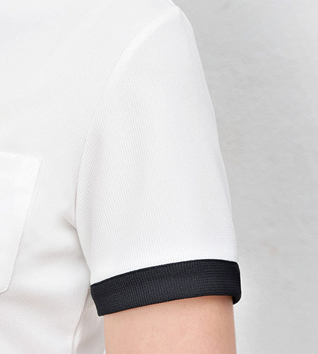 袖口パイピングの図