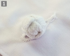 立体感があり外れにくい組み紐ボタン