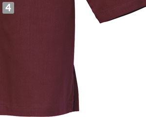 和風シャツのポイント④両脇スリット