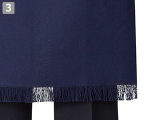 帆前掛けミドルタイプのポイント③裾フリンジ