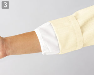 和風シャツ/合わせ襟風(31-AS8511)の商品詳細「袖口ネット」