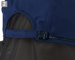 ネット付ハンチング(31-AS8517)の商品詳細「スライドアジャスター」