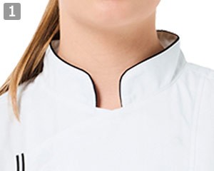 コックシャツ(31-as8702)の商品詳細「ファスナータイプ」