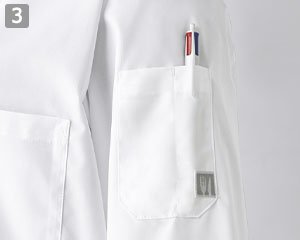 コックシャツ(31-as8702)の商品詳細「左袖ペン差しポケット」
