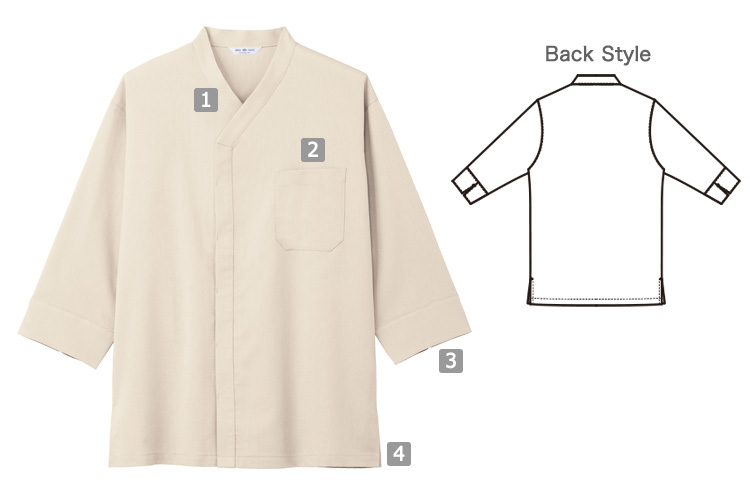 七分袖和風シャツ(31-AS9201)の商品詳細