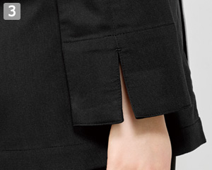 長袖コックシャツ(31-AS9203)の商品詳細「袖口スリット」