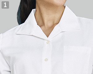 七分袖ブラウス(31-BL6816)の商品詳細「ゆったりした襟元」