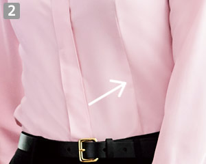 長袖ブラウス(31-BL8527)の商品詳細「胸下ダーツ」