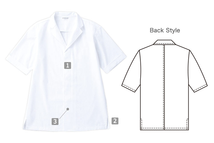 半袖白衣(31-DN6854)の商品詳細