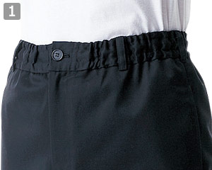 パンツ/裾ゴム(31-DN6862)の商品詳細「ウエスト総ゴム」