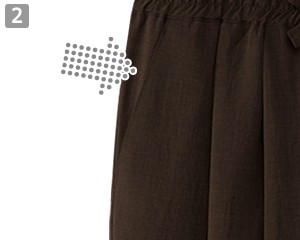 dradnatsの和風パンツ(31-dn8503)の商品詳細「両脇ポケット」