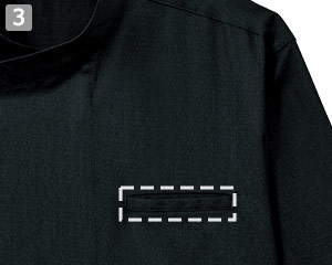 七分袖和風シャツ(31-DN8910)の商品詳細「左胸ポケット」