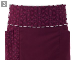 ショートエプロン(31-DN8914)の商品詳細「腰紐隠し仕様」