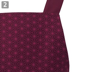 胸当てエプロン(31-DN8916)の商品詳細「切子柄の胸当てエプロン」