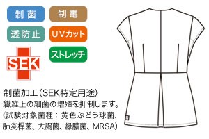 サラッと軽い着心地