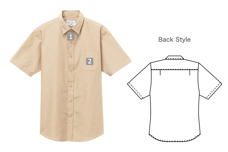 半袖レギュラーカラーシャツ(31-EP8356)の商品詳細