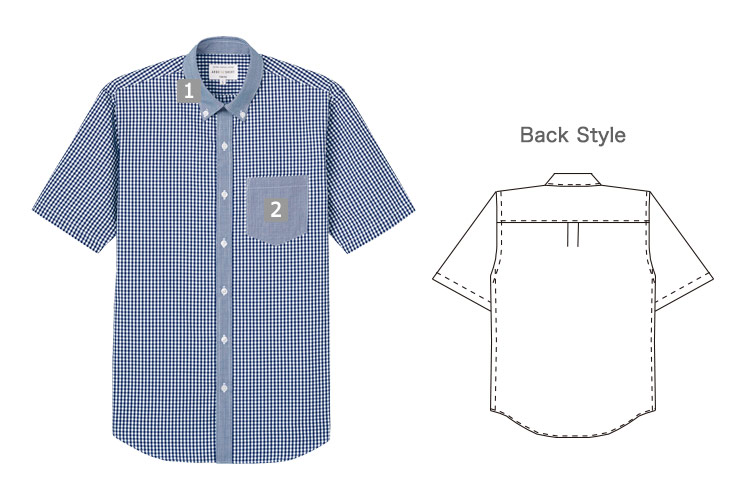 半袖ボタンダウンシャツ(31-EP8534)の商品詳細