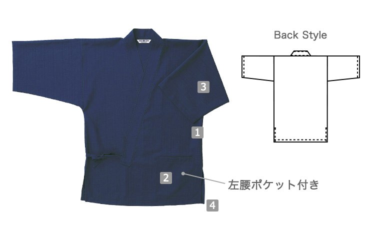 シャンタン/甚平/ジンベイ(31-G6874)の商品詳細