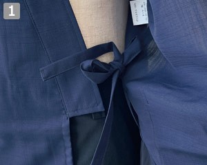 シャンタン/甚平/ジンベイ(31-G6874)の商品詳細「左腰の内紐」