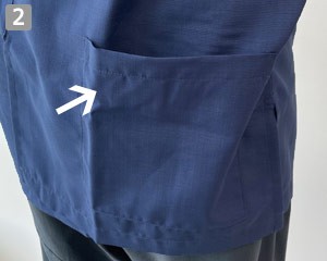 シャンタン/甚平/ジンベイ(31-G6874)の商品詳細「左腰ポケット」