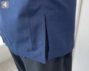 シャンタン/甚平/ジンベイ(31-G6874)の商品詳細「両脇スリット」
