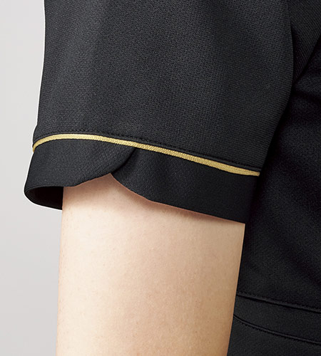 ラインデザインのある袖