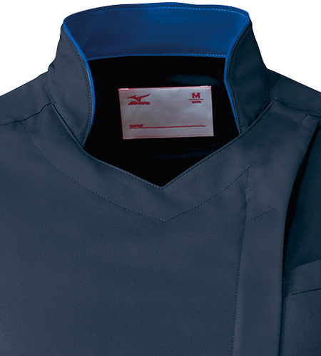 襟付き&フロントジップ仕様のイメージ図