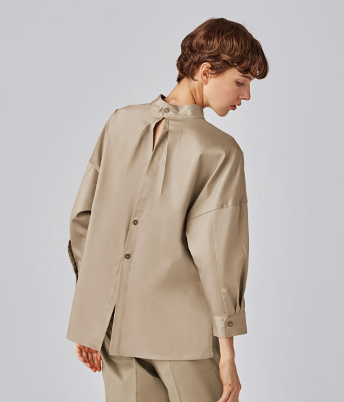 八分袖バックオープンシャツ(31-RW0004)のイメージ画像2