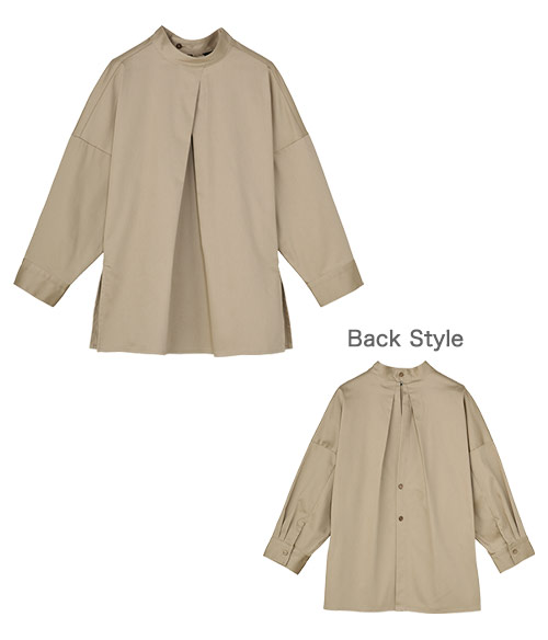 八分袖バックオープンシャツ(31-RW0004)のイメージ画像3