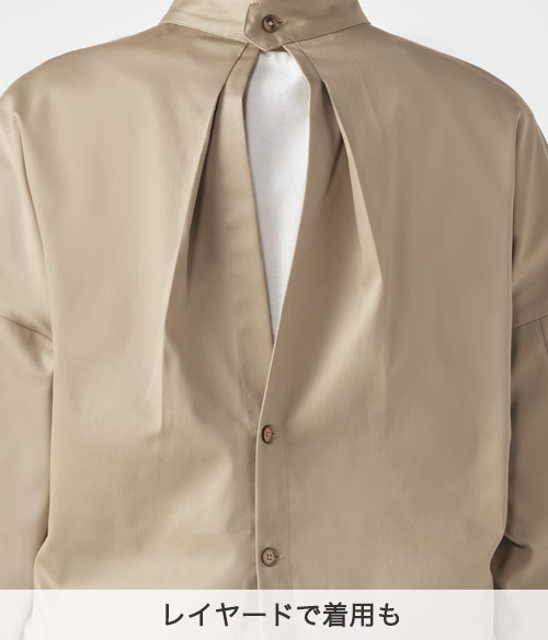 八分袖バックオープンシャツ(31-RW0004)のイメージ画像4