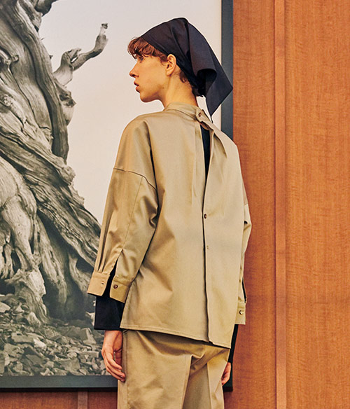 八分袖バックオープンシャツ(31-RW0004)のイメージ画像6