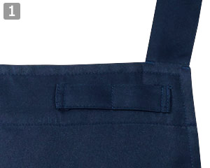 胸当てエプロン(31-T8544)の商品詳細「ネームループ付き」