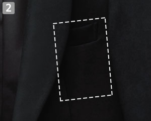 イートンコート(32-11135)の商品詳細「胸ポケット」