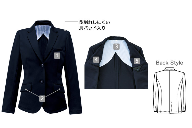 ウォッシャブルニットジャケット(32-11222)の詳細