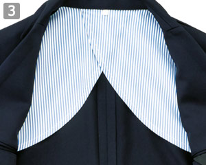 最小限に抑えた背裏