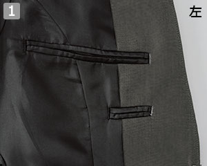 ジャケット(32-11229)のポイント①左胸内ポケット
