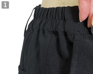 裾上げ楽ラクパンツ(32-12500)の商品詳細「後ろ脇ゴム」