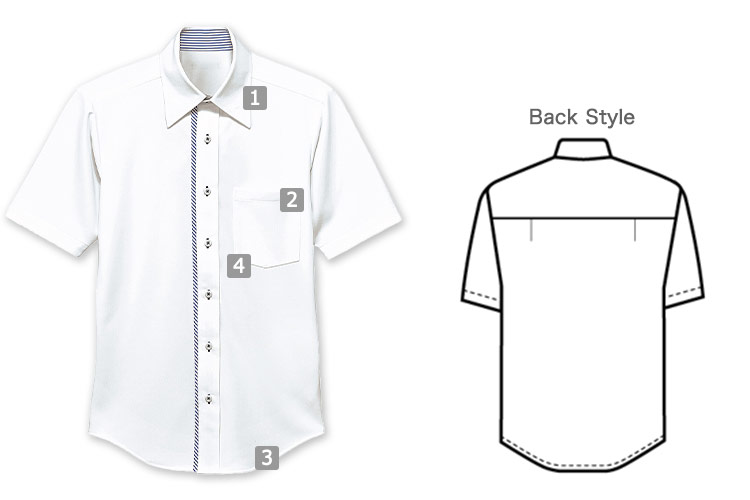 半袖ニットシャツ(32-23309)の商品詳細