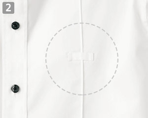 ホリゾンタルカラーシャツ(32-24115)の商品詳細「ネームプレートループ」