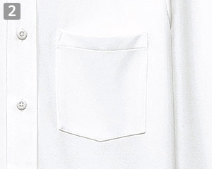 長袖ボタンダウンカラーニットシャツ(32-24308)の商品詳細「左胸ポケット付き」