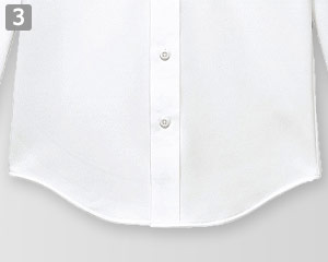 長袖ボタンダウンカラーニットシャツ(32-24308)の商品詳細「長めの裾」