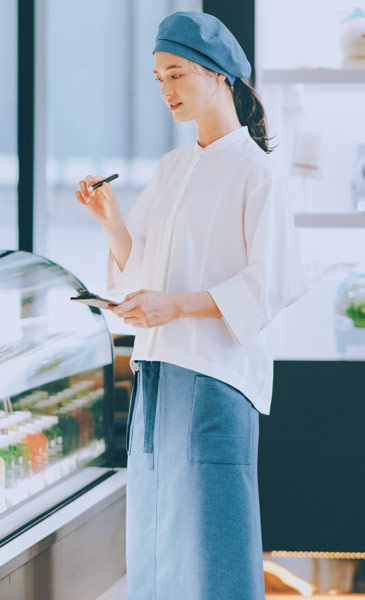 ラップエプロン(32-27206)のコーデ画像